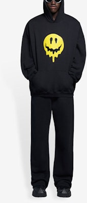 Balenciaga Smiley Hoodie 'Black/Yellow/White' Lookbook Balenciaga Smiley Hoodie 'Black/Yellow/White'