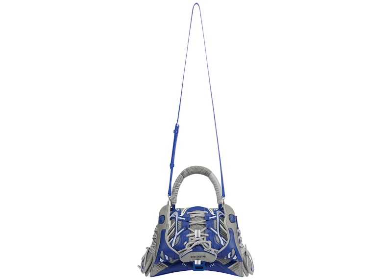 Lookbook 발렌시아가 스니커헤드 탑 핸들 미디엄 블루/그레이