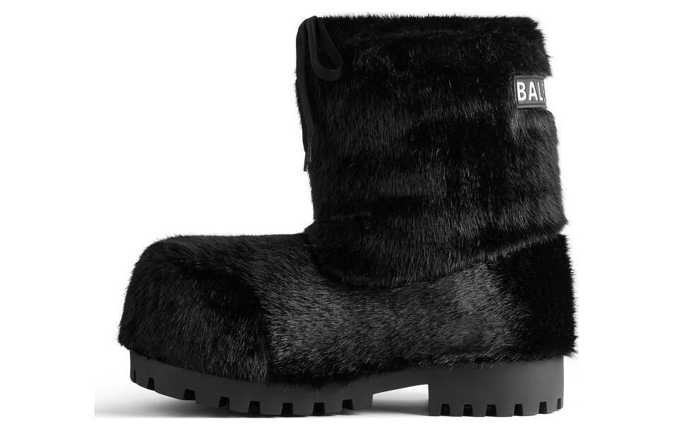 Buy 巴黎世家 保暖 舒適 百搭 時尚加絨 短筒 雪地靴 男款 黑色