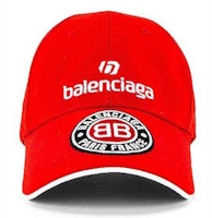Balenciaga Soccer Cap Red/White/Black Balenciaga Soccer Cap Red/White/Black
