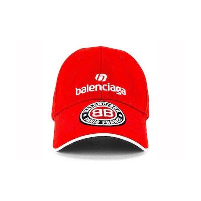 Balenciaga Soccer Cap Red/White/Black