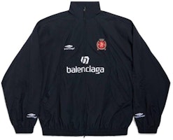 Balenciaga Soccer SS24 Letter Print Zip-Up Jacket Black - Regular Fit 780884TPQ381000 Balenciaga Soccer SS24 Letter Print Zip-Up Jacket Black - Regular Fit 780884TPQ381000