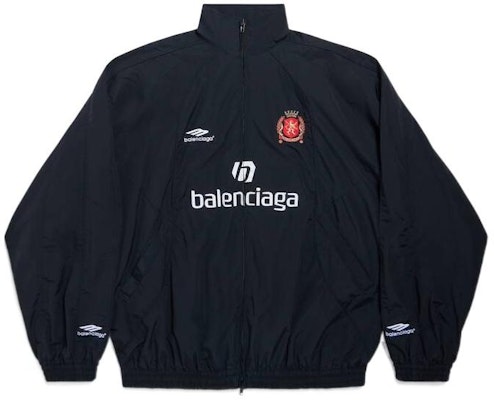 발렌시아가 축구 SS24 레터 프린트 집업 재킷 블랙 - 레귤러 핏 780884TPQ381000 Order 발렌시아가 축구 SS24 레터 프린트 집업 재킷 블랙 - 레귤러 핏 780884TPQ381000