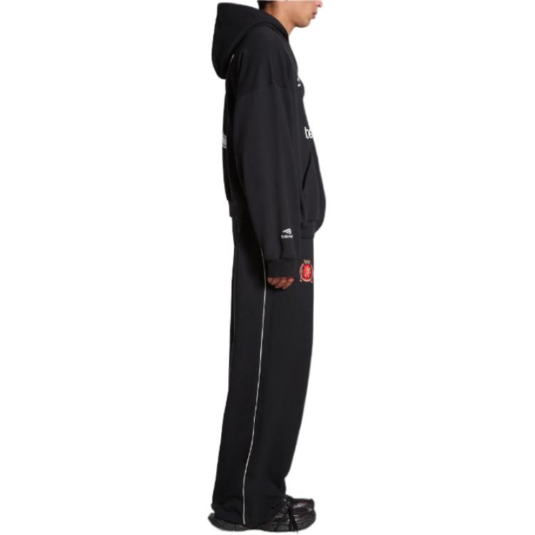 Details for 巴黎世家 足球系列SS24字母印花拉链连帽衫 男女宽松长袖 744457TPVT11401