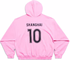 Cheap Balenciaga 足球 SS24 字母印花拉鍊連帽衫 男女寬鬆版長袖上衣 744457TPVT11401