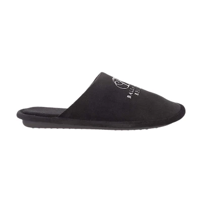 Balenciaga Soft Embroidered Logo Slipper 'Black'