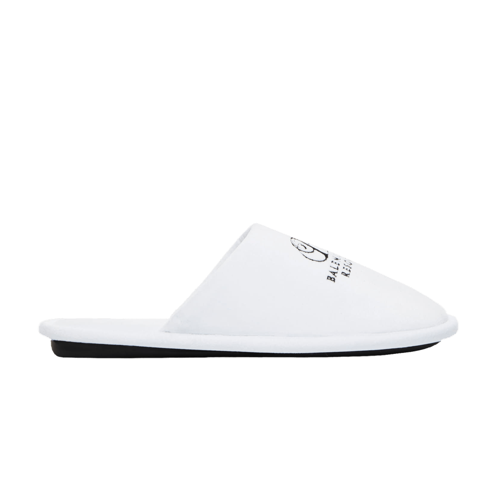 Balenciaga Soft Embroidered Logo Slipper 'White' 644760-W29Z1-9010