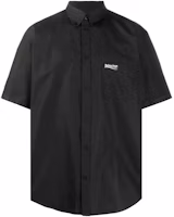 Balenciaga Solid Color Casual Short Sleeve Shirt Black. 621962TYB181000 Balenciaga Solid Color Casual Short Sleeve Shirt Black. 621962TYB181000