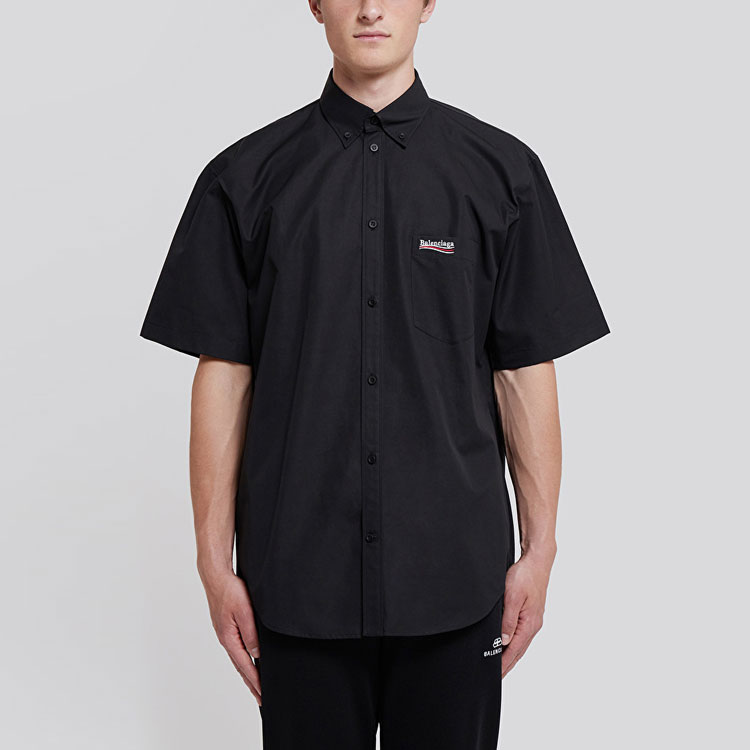 Purchase Balenciaga Kaos Hitam Lengan Pendek Warna Polos Casual. 621962TYB181000