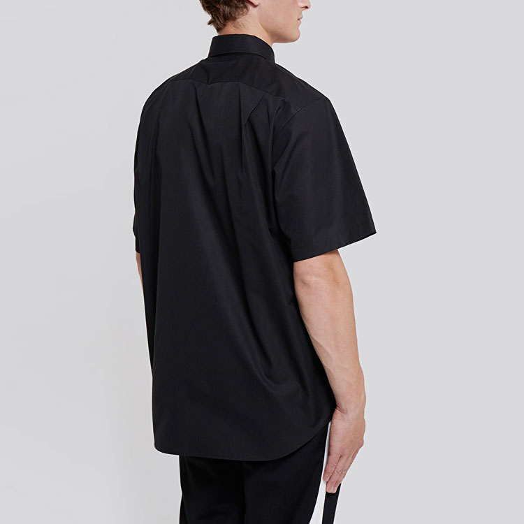 Details for Balenciaga Kaos Hitam Lengan Pendek Warna Polos Casual. 621962TYB181000