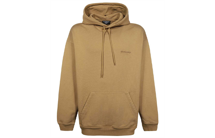 Balenciaga Solid Color Pullover Hoodie Khaki 570811TKVB59504
