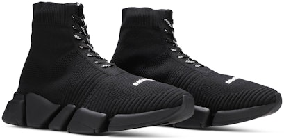 Cheap Balenciaga Speed 2.0 Zapatillas con Cordones 'Negro' 617258-W2DB1-1013
