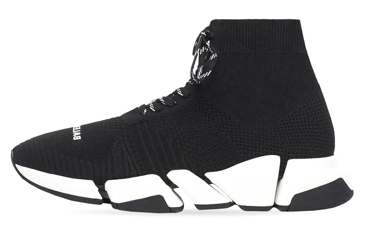 Balenciaga Speed 2.0 Lace-Up Sneaker 'Black White' 617258-W2DB2-1015
