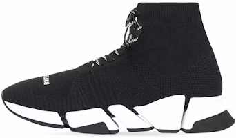 Balenciaga Speed 2.0 Lace-Up Sneaker 'Black White' 617258-W2DB2-1015 Balenciaga Speed 2.0 Lace-Up Sneaker 'Black White' 617258-W2DB2-1015