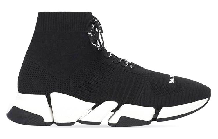 Order 발렌시아가 스피드 2.0 레이스업 스니커즈 '블랙 화이트' 617258-W2DB2-1015