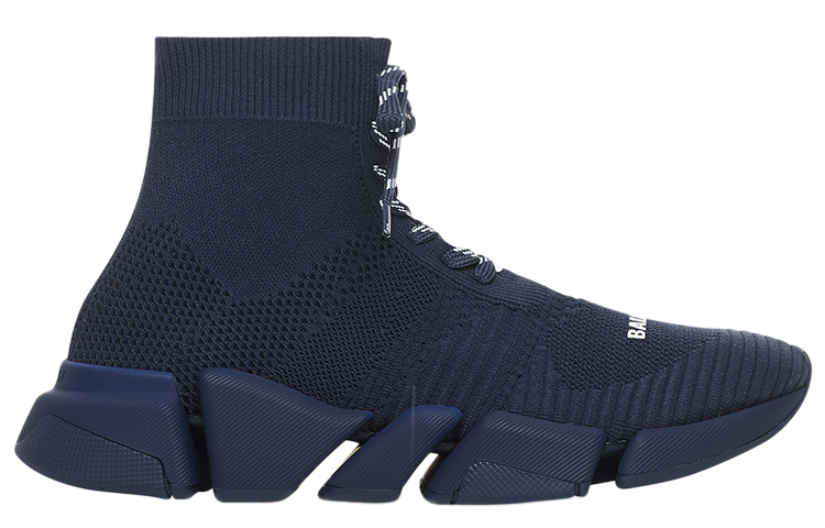 Order 巴黎世家 Speed 2.0 深蓝系带运动鞋 617258W2DB14909