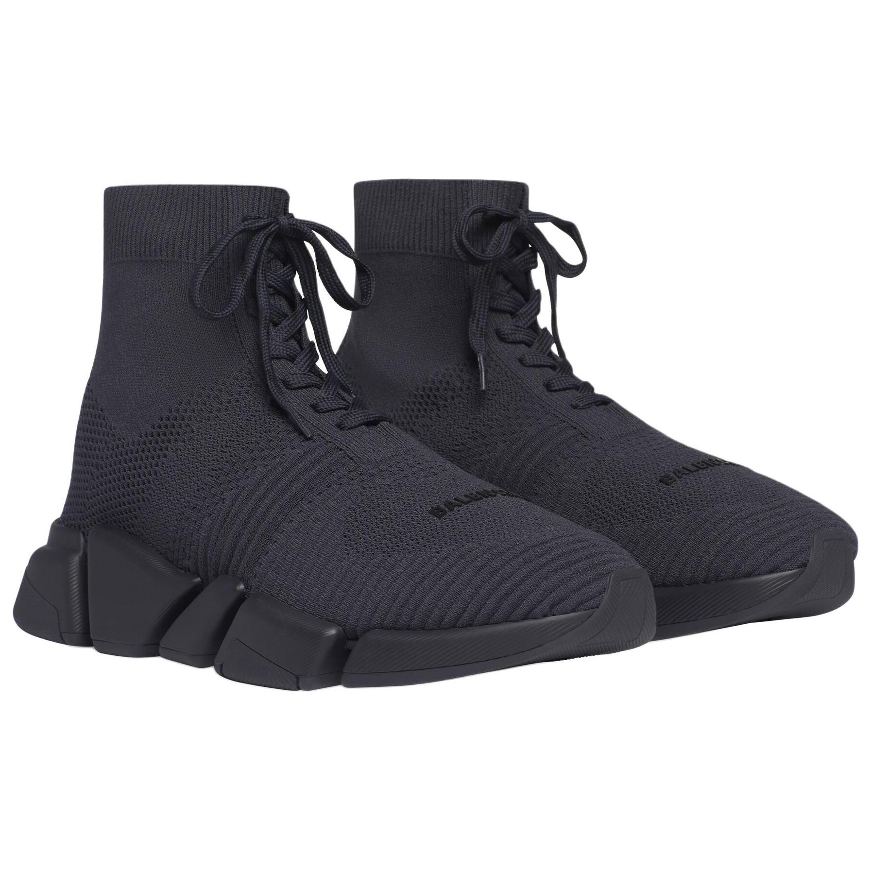 Lookbook Balenciaga Speed 2.0 Lace Up 'Dark Gray' 617258W2DB12390