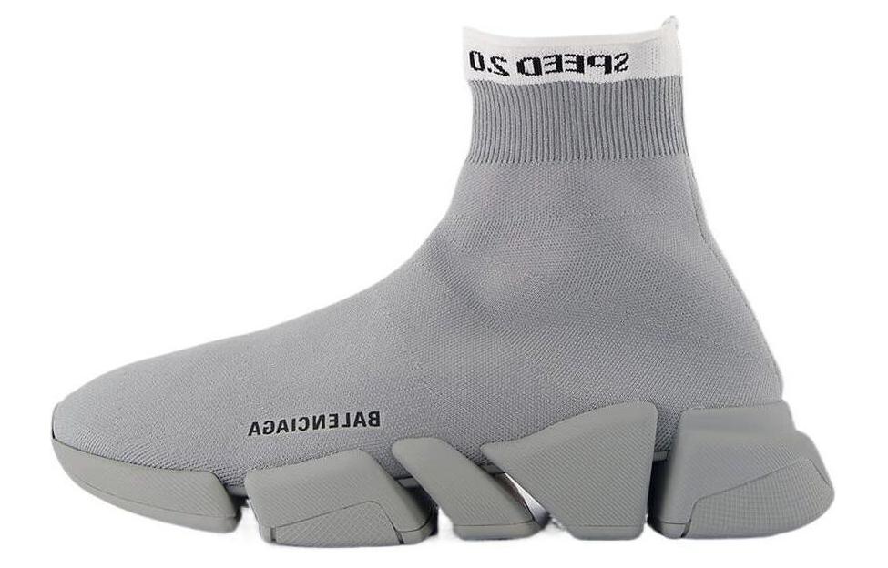 Balenciaga Speed 2.0 Mid 'Grey Black' 711445W2DD39111
