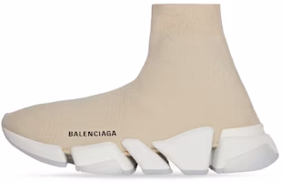 Balenciaga Speed 2.0 Recycled Sole Transparent Sole Beige 654020W2DI29195 Balenciaga Speed 2.0 Recycled Sole Transparent Sole Beige 654020W2DI29195