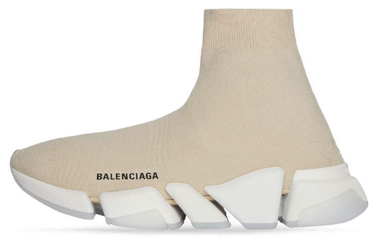 Balenciaga Speed 2.0 Recycled Sole Transparent Sole Beige 654020W2DI29195