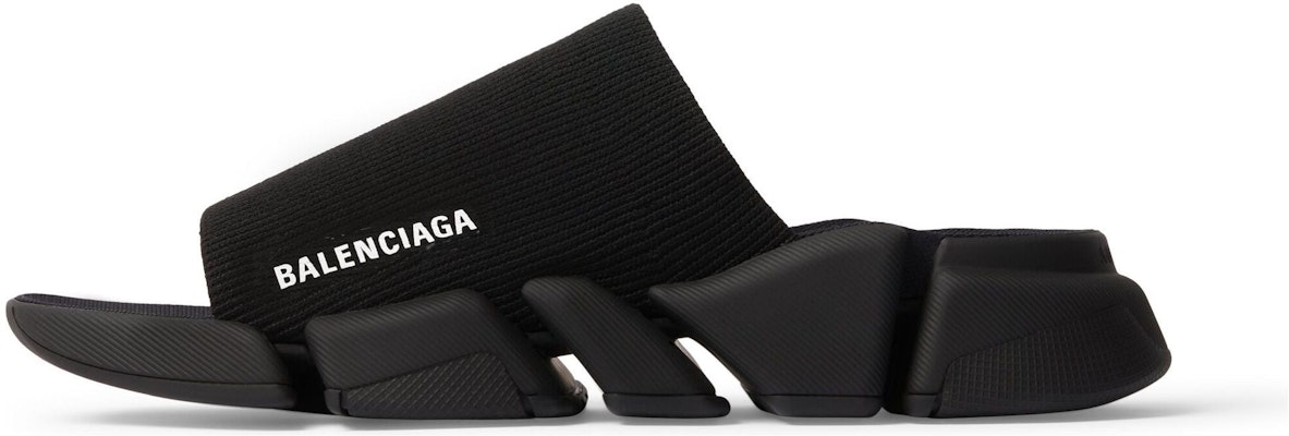 【採買上架 無需審核】Balenciaga 巴黎世家 Speed 2.0 織物 圓頭露趾時尚涼拖 男款 黑色 Buy 【採買上架 無需審核】Balenciaga 巴黎世家 Speed 2.0 織物 圓頭露趾時尚涼拖 男款 黑色