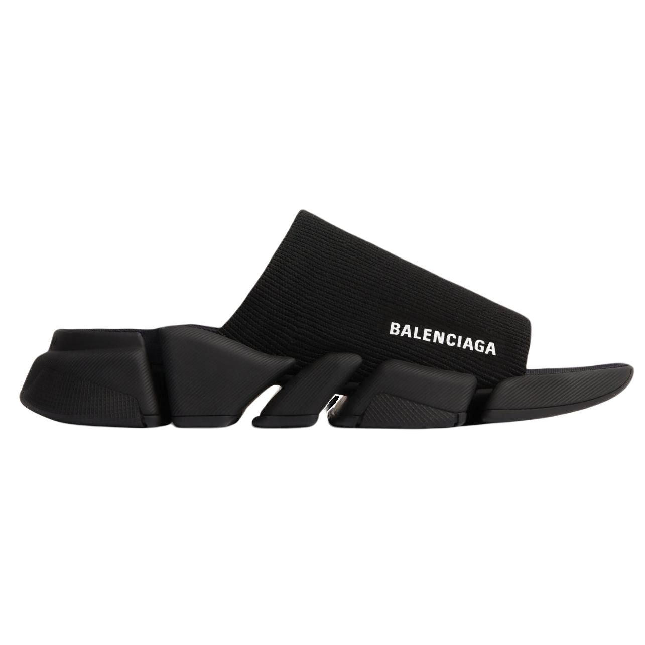 Order 【採買上架 無需審核】Balenciaga 巴黎世家 Speed 2.0 織物 圓頭露趾時尚涼拖 男款 黑色