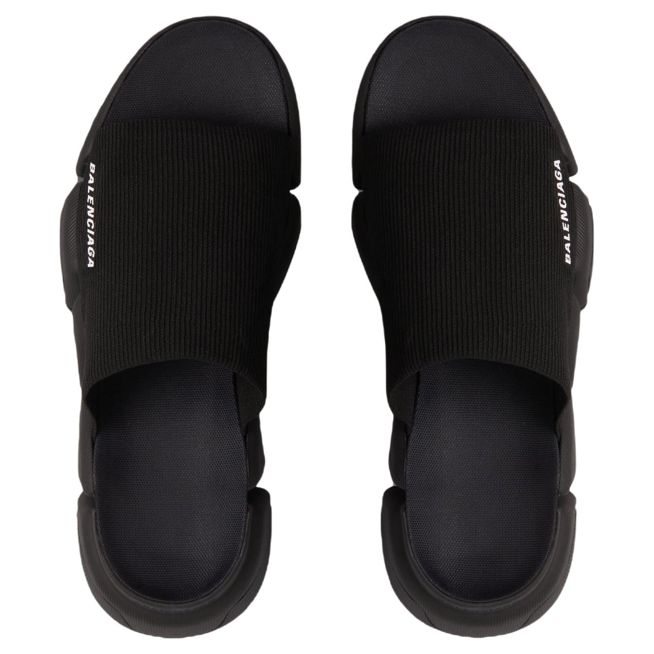 Details for 【採買上架 無需審核】Balenciaga 巴黎世家 Speed 2.0 織物 圓頭露趾時尚涼拖 男款 黑色