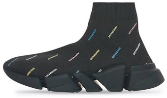 Balenciaga Speed 2.0 Sneaker 'All Over Logo - Black Multi' 617239-W2DF0-1088 Balenciaga Speed 2.0 Sneaker 'All Over Logo - Black Multi' 617239-W2DF0-1088