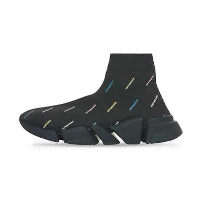 Balenciaga Speed 2.0 Sneaker 'All Over Logo - Black Multi'