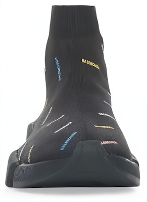 巴黎世家Speed 2.0运动鞋'满版logo-黑色多彩' 617239-W2DF0-1088 Lookbook 巴黎世家Speed 2.0运动鞋'满版logo-黑色多彩' 617239-W2DF0-1088