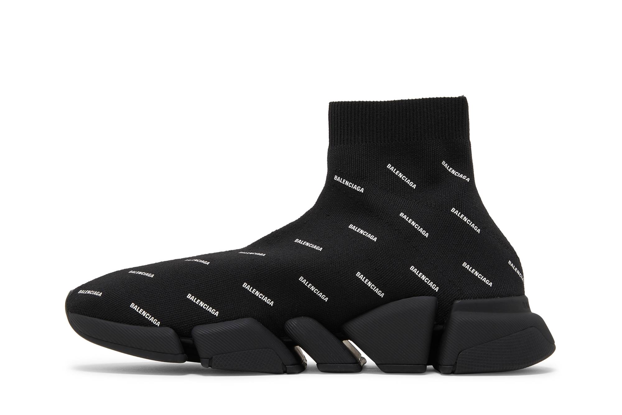 Balenciaga Speed 2.0 Sneaker 'All Over Logo - Black' 圖 3