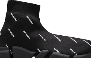 (W) バレンシアガ スピード2.0 ロゴ総柄 ブラック 617196-W2DBO-1090 Order (W) バレンシアガ スピード2.0 ロゴ総柄 ブラック 617196-W2DBO-1090