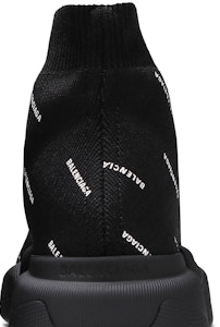 (W) Balenciaga Speed 2.0 Kasut 'Allover Logo - Hitam' 617196-W2DBO-1090 Sizing (W) Balenciaga Speed 2.0 Kasut 'Allover Logo - Hitam' 617196-W2DBO-1090