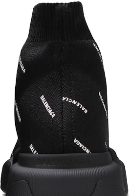 (W) Balenciaga Speed 2.0 Sepatu 'Logo Seluruhnya - Hitam' 617196-W2DBO-1090 Sizing (W) Balenciaga Speed 2.0 Sepatu 'Logo Seluruhnya - Hitam' 617196-W2DBO-1090