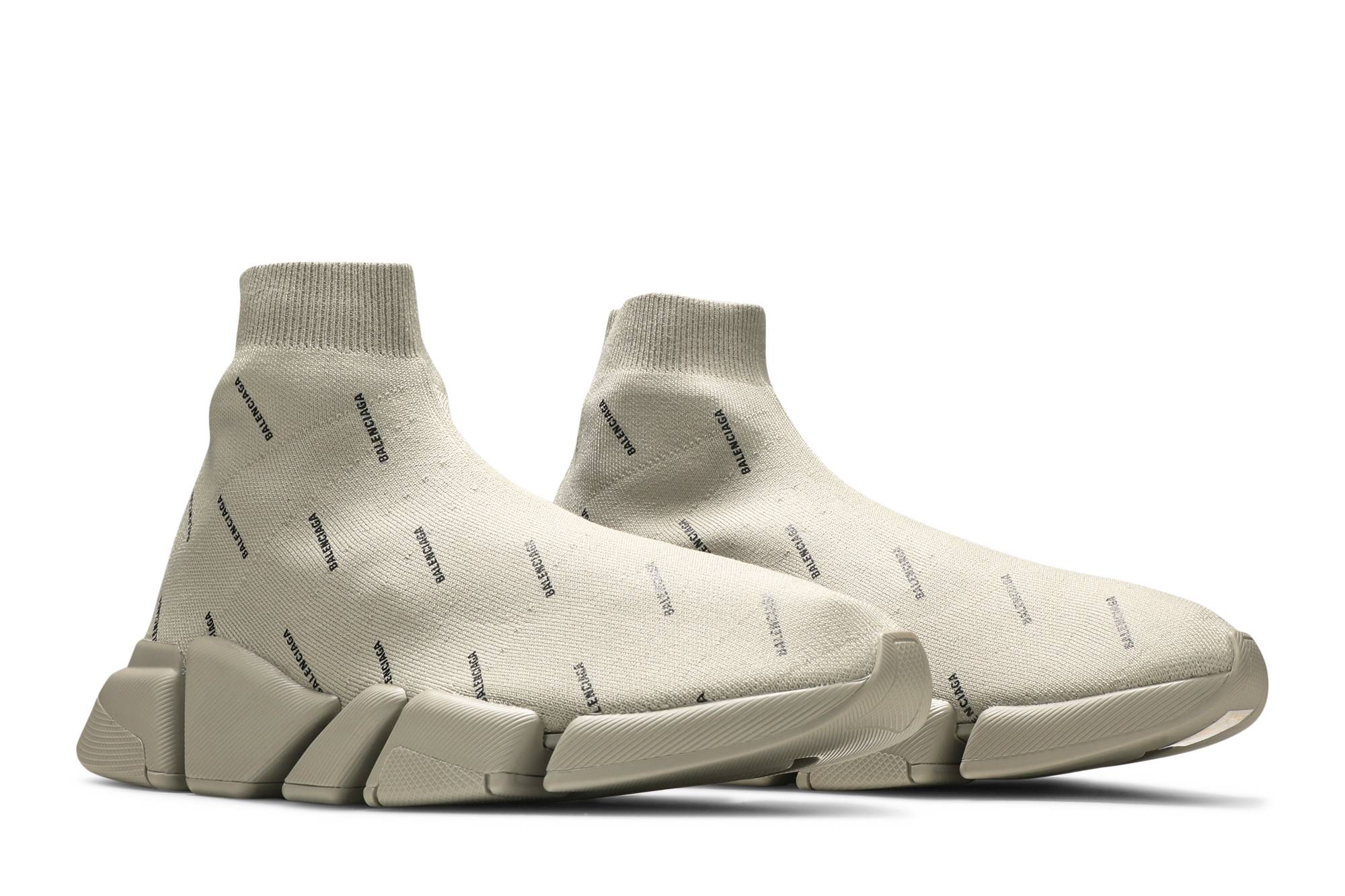 Cheap 巴黎世家 Speed 2.0 運動鞋 '全覆蓋標誌 - 沙色' 617239-W2DBO-9910