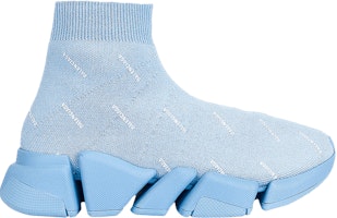 Balenciaga Speed 2.0 Sneaker 'Allover Logo - Soft Blue' 617239-W2DBO-4122 Balenciaga Speed 2.0 Sneaker 'Allover Logo - Soft Blue' 617239-W2DBO-4122