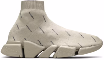 Balenciaga Speed 2.0 Sneaker 'Allover Logo - Sand' 617239W2DBO9910 Balenciaga Speed 2.0 Sneaker 'Allover Logo - Sand' 617239W2DBO9910