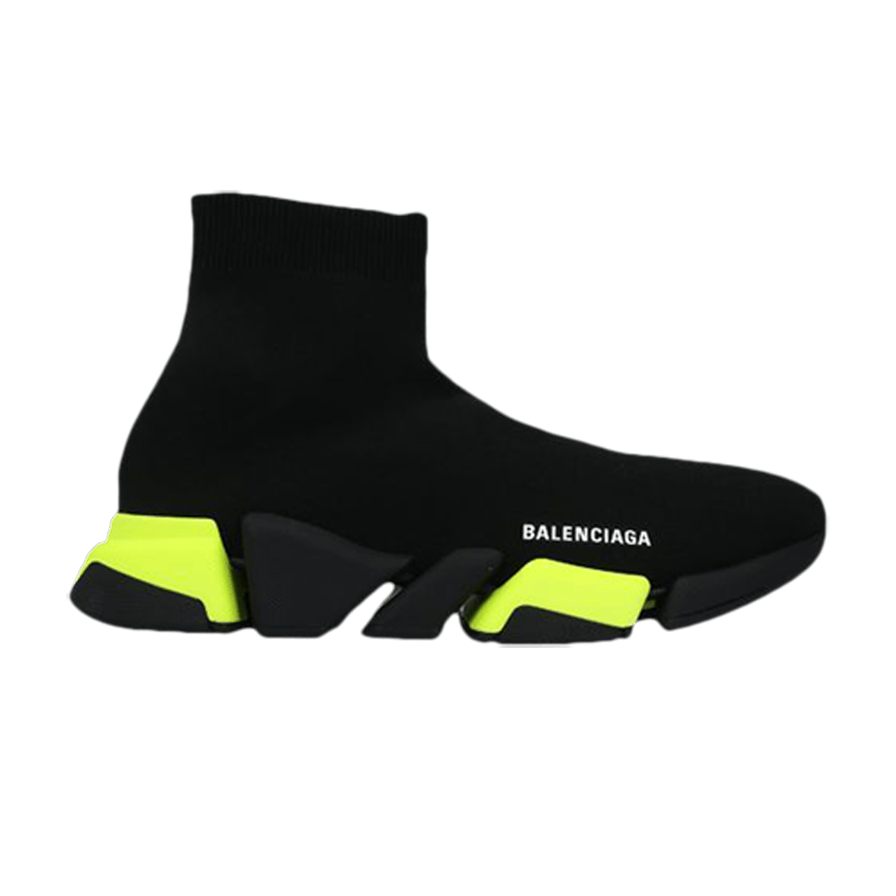 Balenciaga Speed 2.0 Sneaker 'Black Fluo Yellow' 617239-W1720-1171