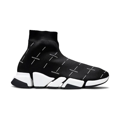 Balenciaga Speed 2.0 Sneaker 'Black Logo Licence Printed'