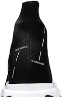 Sizing Balenciaga Speed 2.0 運動鞋「黑色標誌印花」645421-W2DBT-1090