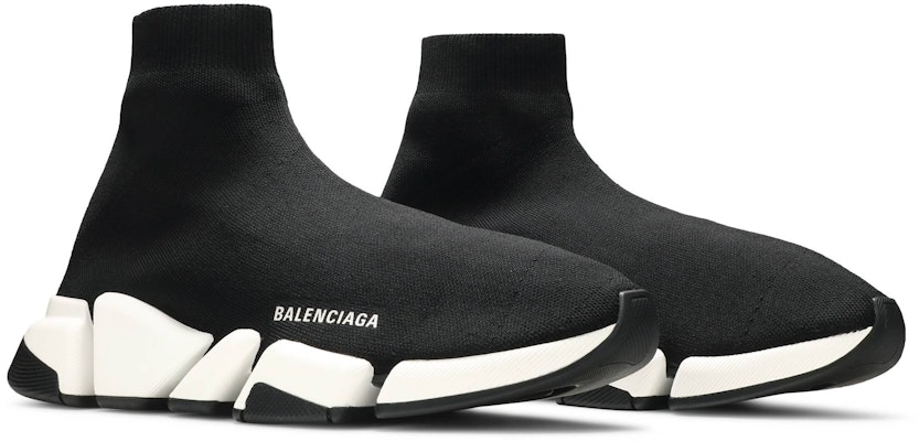 Balenciaga Speed 2.0 Sneaker 'Hitam Putih' 617239-W2DB2-1015 Cheap Balenciaga Speed 2.0 Sneaker 'Hitam Putih' 617239-W2DB2-1015