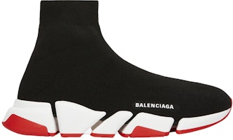 Balenciaga Speed 2.0 Kasut 'Hitam Putih' 617239W2DB21960 Order Balenciaga Speed 2.0 Kasut 'Hitam Putih' 617239W2DB21960