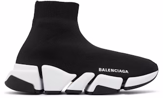 (Women) Balenciaga Speed 2.0 Sneaker 'Black White' 617196-W2DB2-1015 (Women) Balenciaga Speed 2.0 Sneaker 'Black White' 617196-W2DB2-1015