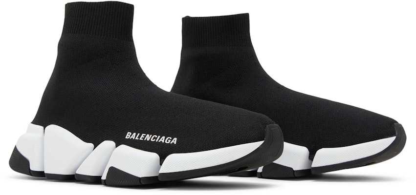 (W) Balenciaga Speed 2.0 Sneaker 'Hitam Putih' 617196-W2DB2-1015 Cheap (W) Balenciaga Speed 2.0 Sneaker 'Hitam Putih' 617196-W2DB2-1015