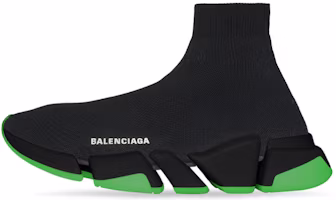 Balenciaga Speed 2.0 Sneaker 'Clear Sole - Black Neon Green' 654020-W2DI8-1038 Balenciaga Speed 2.0 Sneaker 'Clear Sole - Black Neon Green' 654020-W2DI8-1038