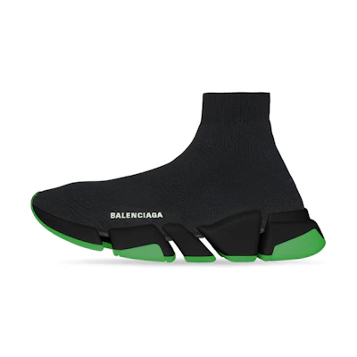 Balenciaga Speed 2.0 Sneaker 'Clear Sole - Black Neon Green'