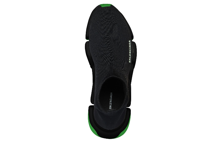 Lookbook Balenciaga Speed 2.0 Sneaker ''Clear Sole - Schwarz Neon Grün'' 654020-W2DI8-1038