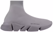 Order Balenciaga Speed 2.0 Kasut 'Kelabu Gelap' 617239W2DB11503