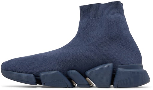 Balenciaga Speed 2.0 Sneaker 'Navy' Lelaki Kasual 617239W2DB14035 Lookbook Balenciaga Speed 2.0 Sneaker 'Navy' Lelaki Kasual 617239W2DB14035