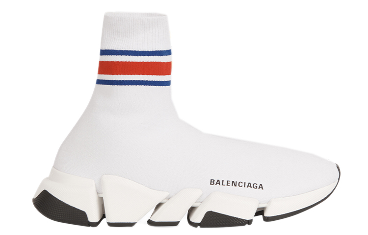 Order Balenciaga Speed 2.0 Sepatu 'Garis Putih' 674617-W2F60-9467